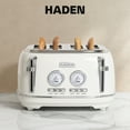 thumbnail image 6 of HADEN Dorset 4-Slice Wide Slot, Toaster with Removable Crumb Tray, Browning Control and Cancel, Defrost and Bagel Settings, 6 of 9