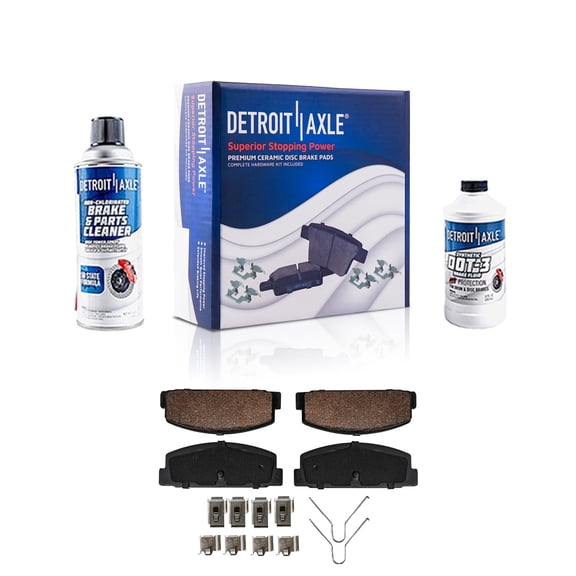 Detroit Axle - Rear Ceramic Brake Pads Replacement for 1993 - 1995 Mazda RX-7 - 2pc Set