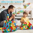 thumbnail image 3 of Palos de construcción magnéticos, bloques de juguete MAGBLOCK, 90 unidades, para niños, 3 of 6