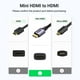 thumbnail image 2 of Adaptador UGREEN Mini HDMI a HDMI 4K 60Hz HDR 3D - Gris, 2 of 9