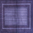 thumbnail image 1 of Ahgly Company Machine Washable Indoor Square Persian Blue Traditional Area Rugs, 5' Square, 1 of 4