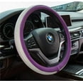 thumbnail image 5 of New Diamond Leather Steering Wheel Cover with Bling Bling Crystal Rhinestones, Universal Fit 15 Inch Car Wheel Protector for Women Girls, 5 of 8