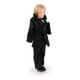 thumbnail image 1 of 1/12 Dollhouse Porcelain Doll Joven Novio En Negro Con Soporte, 1 of 6