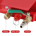 thumbnail image 2 of 3 Ton/6600Lbs Triple Bag Air Jack, Fast Lifting to 15.75 inch, Short Handle Pneumatic Car Repair Inflatable Bladder Jack, Red, 2 of 9