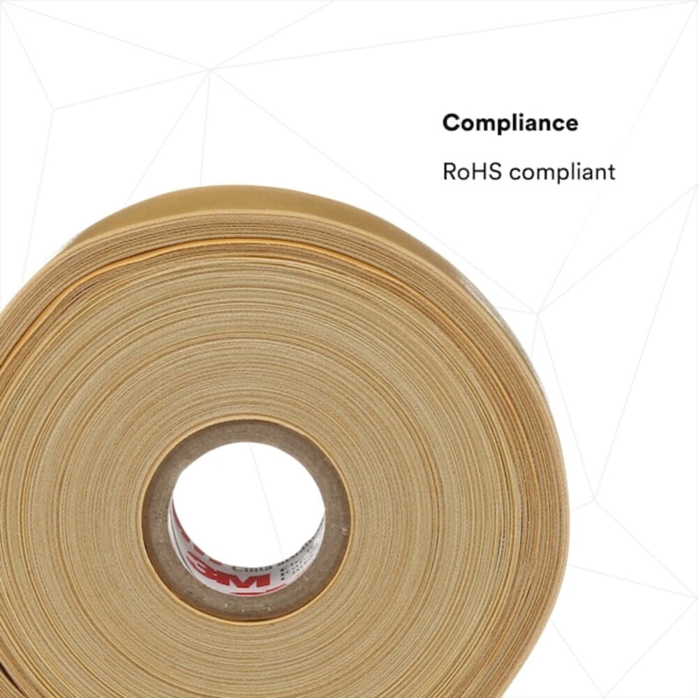 Varnished Cotton Cambric Electrical Tape 2520, Scotch, 3/4 in W x 108 ft L, 8 mil, Yellow