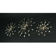 thumbnail image 2 of Things2Die4 Zeckos Gold Metal Sunburst Wall Mounted Hanging Sculpture Set of 3, 2 of 3