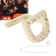 thumbnail image 1 of Plated Plating English Letter D Teeth Brace Cosplay  Party Teeth Decoration Jewelry, 1 of 7