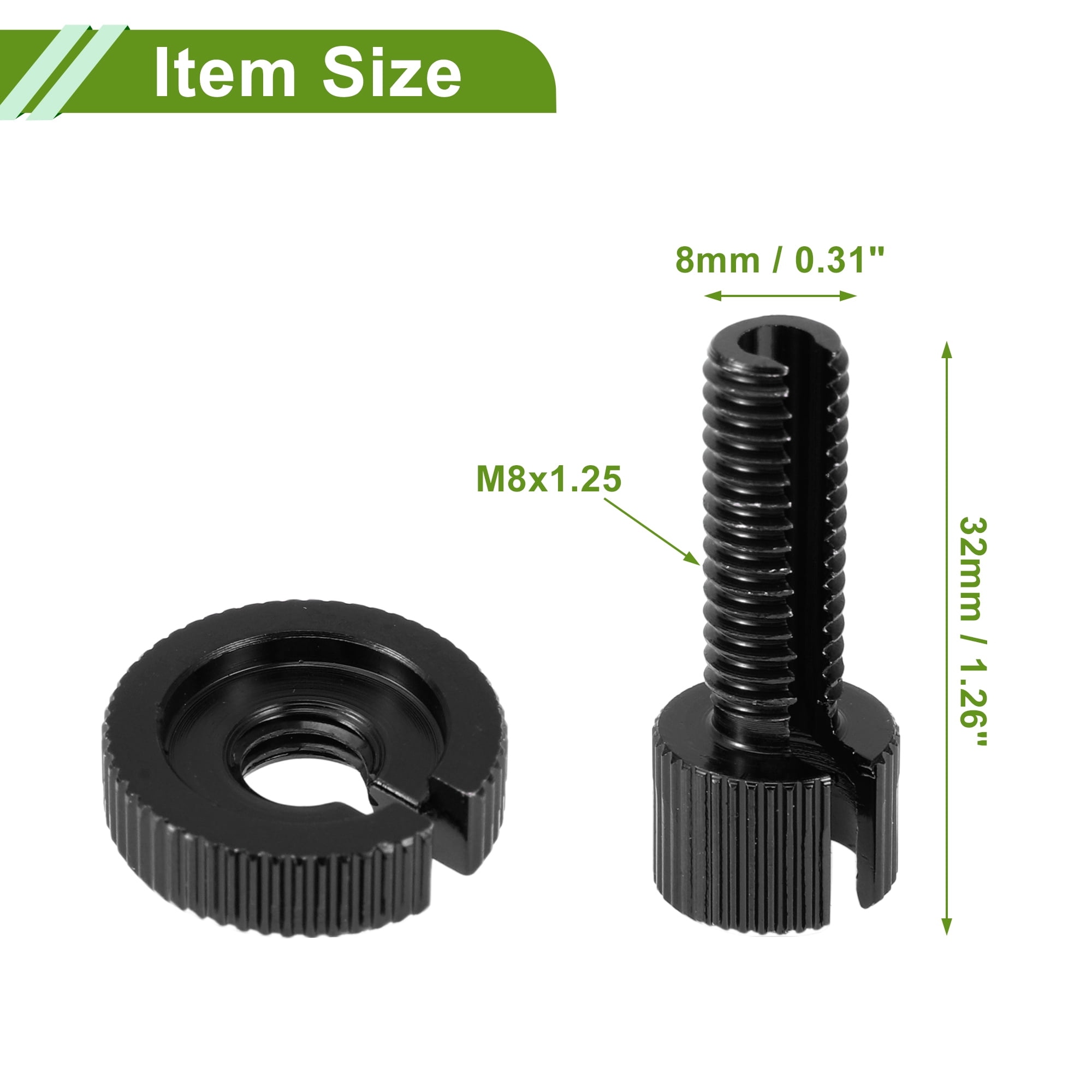 Unique Bargains 4 Pcs Motorcycle Clutch Brake Cable Adjuster Screw Aluminum Alloy M8