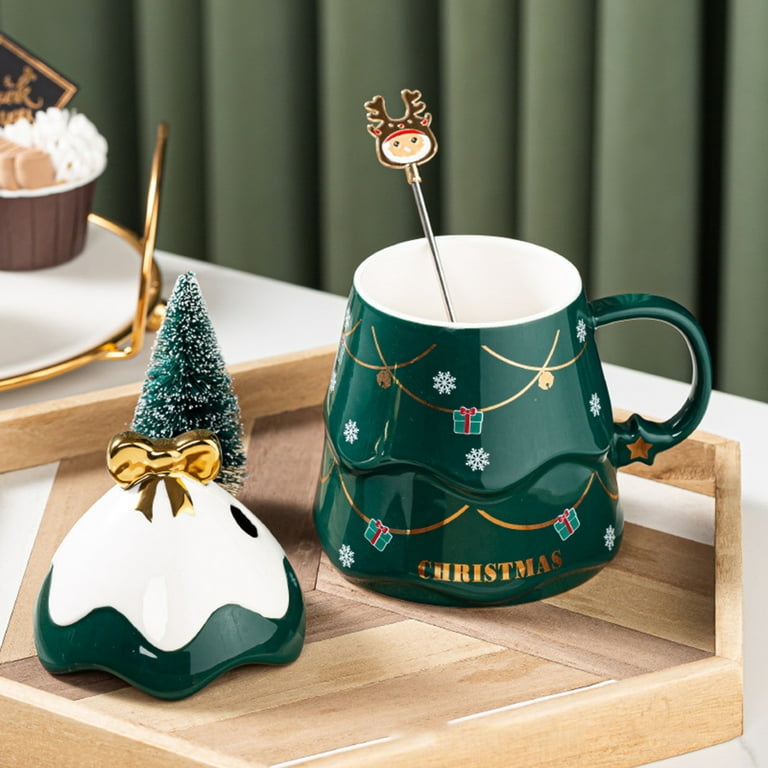 Traveling Christmas Tree Tea/Coffee Mugs, Set of Four — Paris In A Cup Tea  Shop