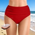 thumbnail image 4 of Chuancc Period Swimwear Shorts Leakproof Menstrual Swim Bathing Suit Built in Bikini Bottom Waterproof Women Red M, 4 of 8