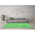 thumbnail image 3 of Ahgly Company Indoor Round Southwestern Emerald Green Country Area Rugs, 5' Round, 3 of 4