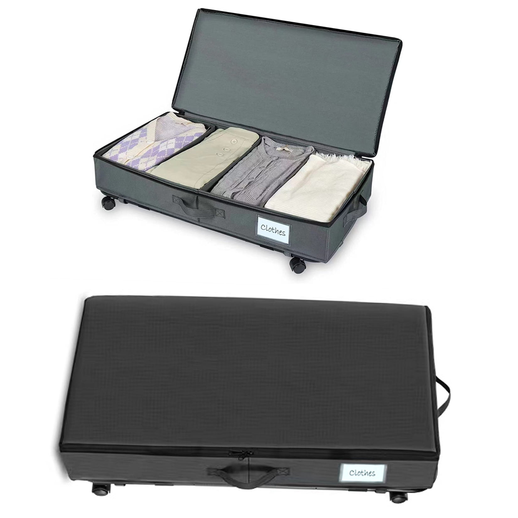 Under Bed Storage Containers,Under Bed Shoe Storage With Wheels and Lid