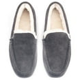 thumbnail image 4 of Parfeying Men's Indoor Outdoor Sheepskin Moccasins Slippers Memory Foam Driving Style Shoes, 4 of 8