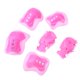 thumbnail image 3 of Rodilleras 6 unids/set Patinaje Muñeca Rodilla Codo Protector Conjunto Niños Montar Proteger (Rosa), 3 of 7