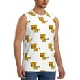 thumbnail image 2 of Daiia Leopard Print Printed Men's Tank Tops,Casual Soft Sleeveless Gym Muscle Shirts Bodybuilding Tee-3X-Large, 2 of 8