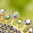 thumbnail image 5 of LABSERRON Rhinestone Brooch Pin 1Pack for Women Golden Crown Style Wedding Party, 5 of 8
