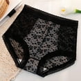 thumbnail image 2 of Sngxgn Women's Cotton Underwear High Waist Stretch Briefs Soft Underpants Ladies Full Coverage Panties(Black,L), 2 of 3