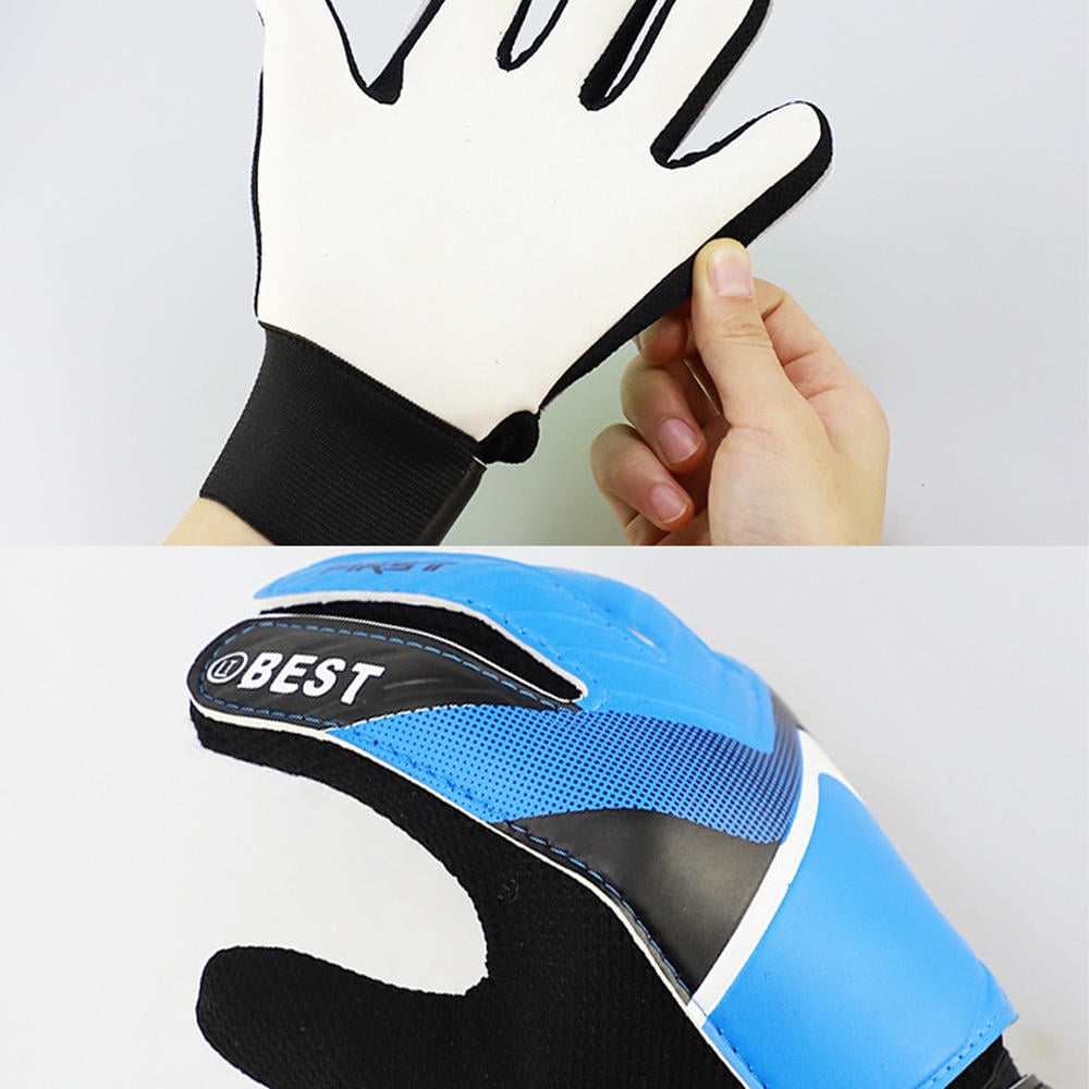 YAHHU Youth Padded Football Gloves, Green, 8-12, 5# – Breathable, Waterproof, Adjustable Wrist, 3mm Latex Palm, Ideal for Goalkeeper Training