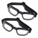 thumbnail image 3 of Gafas protectoras de 2 piezas Gafas de conducción duraderas útiles Gafas antipolvo a prueba de salpicaduras de polvo para uso diario al aire libre (transparente con marco negro), 3 of 6