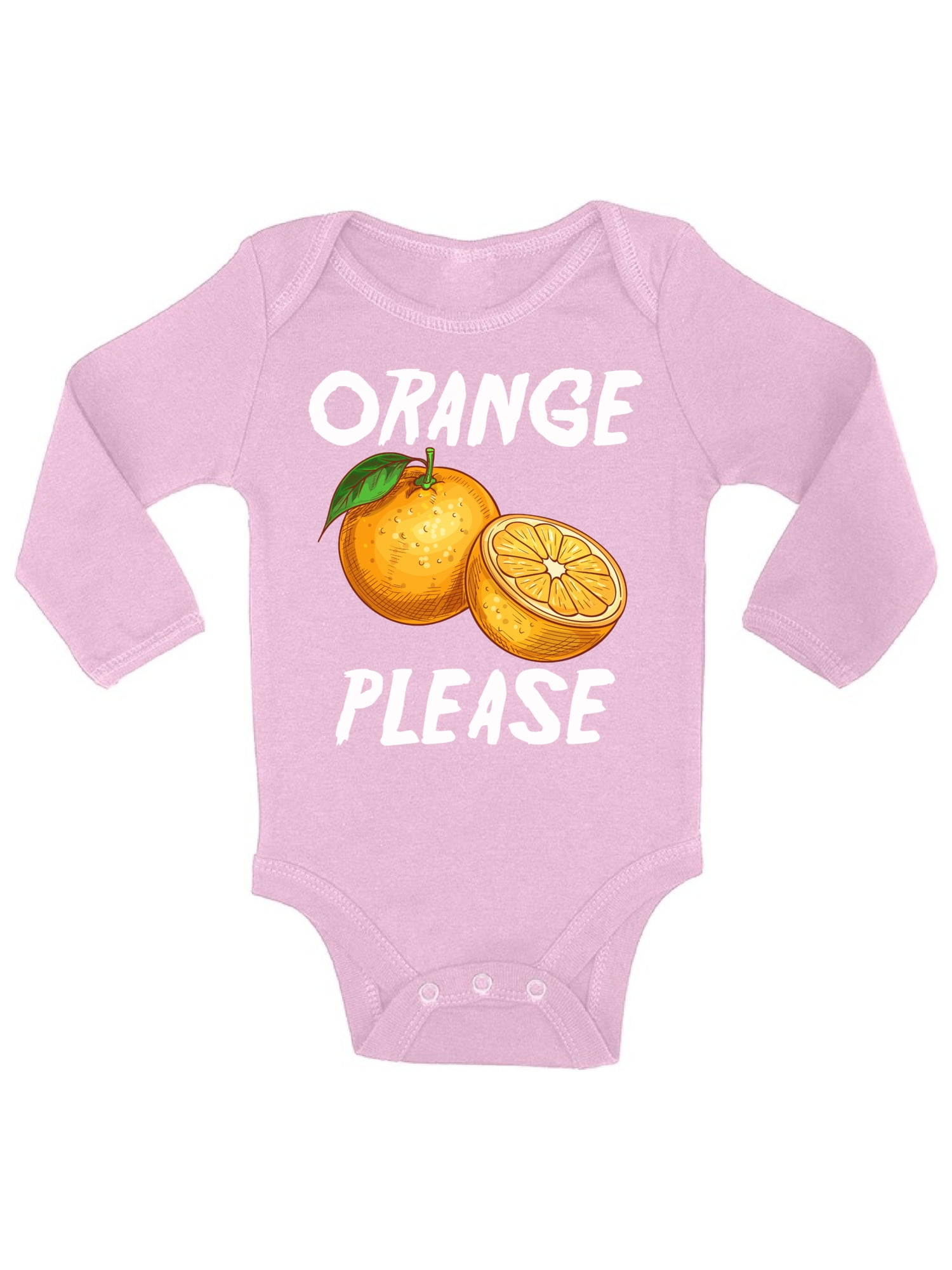 orange baby bodysuit