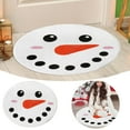 thumbnail image 1 of Christmas Snowman Rug Handmade Tufted And Area Rugs Winter Decorations For Home Cute Xmas Non Washable Carpet (Christmas Snowman) Wireless Heated Throw Blanket Thick Soft Blankets Size Nap Blanket, 1 of 3