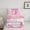 Pink J, variant on Castle Fairy Initial A Twin Comforter Set (2pc): Kawaii Pink Bow, Bling Glitter Print