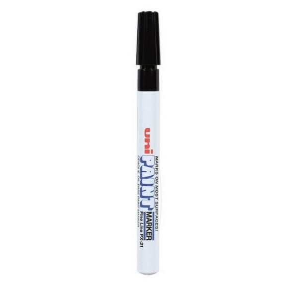 uni Paint Permanent Marker, Fine Bullet Tip, Black, Each