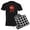 With Checker Pant, variant on CafePress - A Product Of Delaware Pajamas - Men's Dark Loose Fit Cotton Pajama Set
