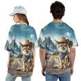 thumbnail image 5 of Welcome Fall Western Cowboy Chihuahua Enjoys Majestic Autumn All Over Print 3D Baseball Shirt Dog Lover Gifts Idea Softball Sport - 01007, 5 of 6