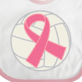 thumbnail image 4 of Inktastic Breast Cancer Volleyball Pink Ribbon Sports Gear Boys or Girls Baby Bib, 4 of 4
