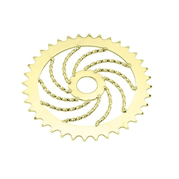 bike Lowrider Twisted Steel Sprocket 1/2 X 1/8 36t Gold.
