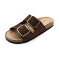 thumbnail image 2 of Women's Faux Suede Double Buckle Sandals, Cork Footbed, 2 of 6