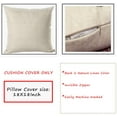 thumbnail image 2 of 4Pack Vintage Stripe Spring Easter Rabbits Cute Pillow Covers Rustic Farm Animals Rabbit Plants Leaves Cotton Linen Throw Pillow Cushion Case Cover for Home Sofa 18”x18” (PV-Rabbits), 2 of 4
