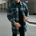 thumbnail image 5 of Mens Shirts Under $10 Mens Flannel Shirt Fall Casual Button Down Cotton Plaid Shirt Jacket Loose Long Sleeve Fleece Shackets with Pockets, 5 of 5