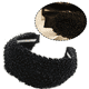 thumbnail image 3 of Diademas duras anchas, banda para el cabello hecha a mano Vintage de moda, diadema de punto de tela Retro para mujeres y niñas, accesorios para el cabello MFZFUKR CPB-DE-LYY765-2, 3 of 5