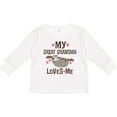 thumbnail image 3 of Inktastic My Great Grandma Loves Me Girls Long Sleeve Toddler T-Shirt, 3 of 5