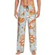 thumbnail image 1 of Balery Retro Floral Butterfly Pantalones de pijama para hombre, pijama ultraligero, pantalón de descanso-Small, 1 of 6