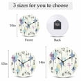 thumbnail image 6 of Wall Clock Blue Yellow Teal Diamond Clocks PVC Silent Non-Ticking Battery Operated Decorative Modern Geometric Mid Century Round Clock for Home Living Room Kitchen Bedroom Office Wall Decor 10 Inch, 6 of 9