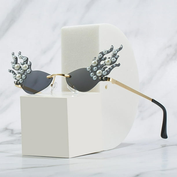 de sol sin montura , decoración de pers, cómodas de llevar, los ojos Gris Hugo Gafas de sol sin montura