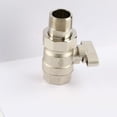 thumbnail image 5 of Brass nickel plated slipknot ball valve for water supply geothermal heating water inlet valve DN20/DN15 straight tube connecter, 5 of 5