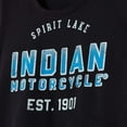 thumbnail image 6 of Indian Motorcycle Women's Ombre Blue Logo T-Shirt, Black - S - 283342302, 6 of 7