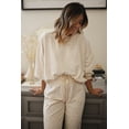 thumbnail image 6 of Wild Cheetah Print Cozy Two-Piece Lounge Set - White | [ZhiHiMeRi] | (US 20-22)2XL, 6 of 8