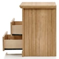 thumbnail image 6 of Furniture of America Chara Modern Wood 2-Drawer Kids Nightstand with Open Top Shelf, Natural, 6 of 13
