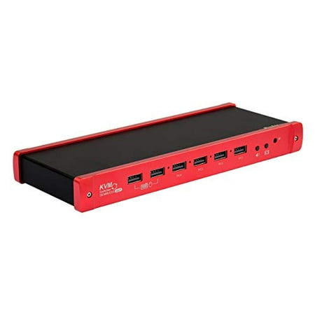 Basicolor KVM Switch 4 Port HDMI 1080p HD Support Audio Output | Connect PC , Laptop, DVR, Gaming Console to One Video