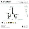 thumbnail image 7 of Kingston Brass KS7990BPL Bel-Air Bridge Solid Matte Black Brass Bathroom Faucet with Matching Pop-up Drain, 7 of 7