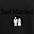 thumbnail image 3 of CafePress - Just Married Pajamas - Women's Short Sleeve Print T-Shirt and Pants Dark Cotton Pajama Set, 3 of 7