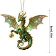 thumbnail image 3 of Dragon-Shaped Christmas Decoration - Exquisite Dragon Pendant for Christmas Trees, Design Adds Magical Touch to Home Decor or Holiday Parties, Standing Out From Classic Accents, 3,15in, D, 3 of 9