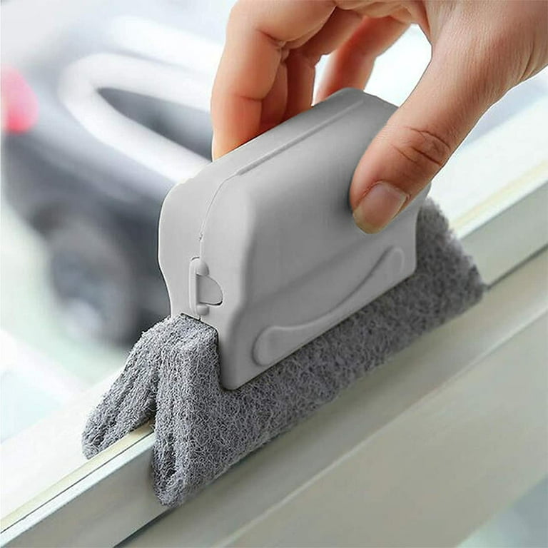 VIVEFOX Magic Window Cleaning Brush, Creative Door Window Groove Cleaning  Brushes, Kitchen Decontamination Brush, 12 Pcs 