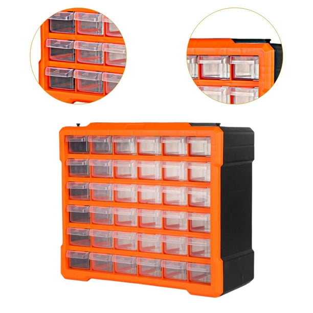 Organizador de hardware, caja de almacenamiento de tornillos, caja