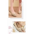 thumbnail image 5 of Women's Pointed Toe Crochet Knit Ballet Flats, Breathable Hollow Mesh Slip On Flat Shoes, Lightweight anti slip Casual Walking Work Dressy Loafers for Daily Office Travel Mom Shoes, 5 of 6